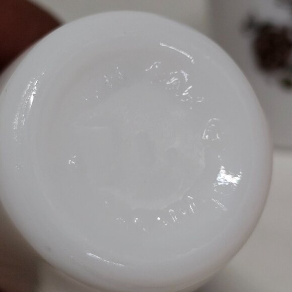 Vtg Van Pak Milk Glass Salt and Pepper Shakers Shaker Set vegetables Canada 1970 - Picture 4 of 6